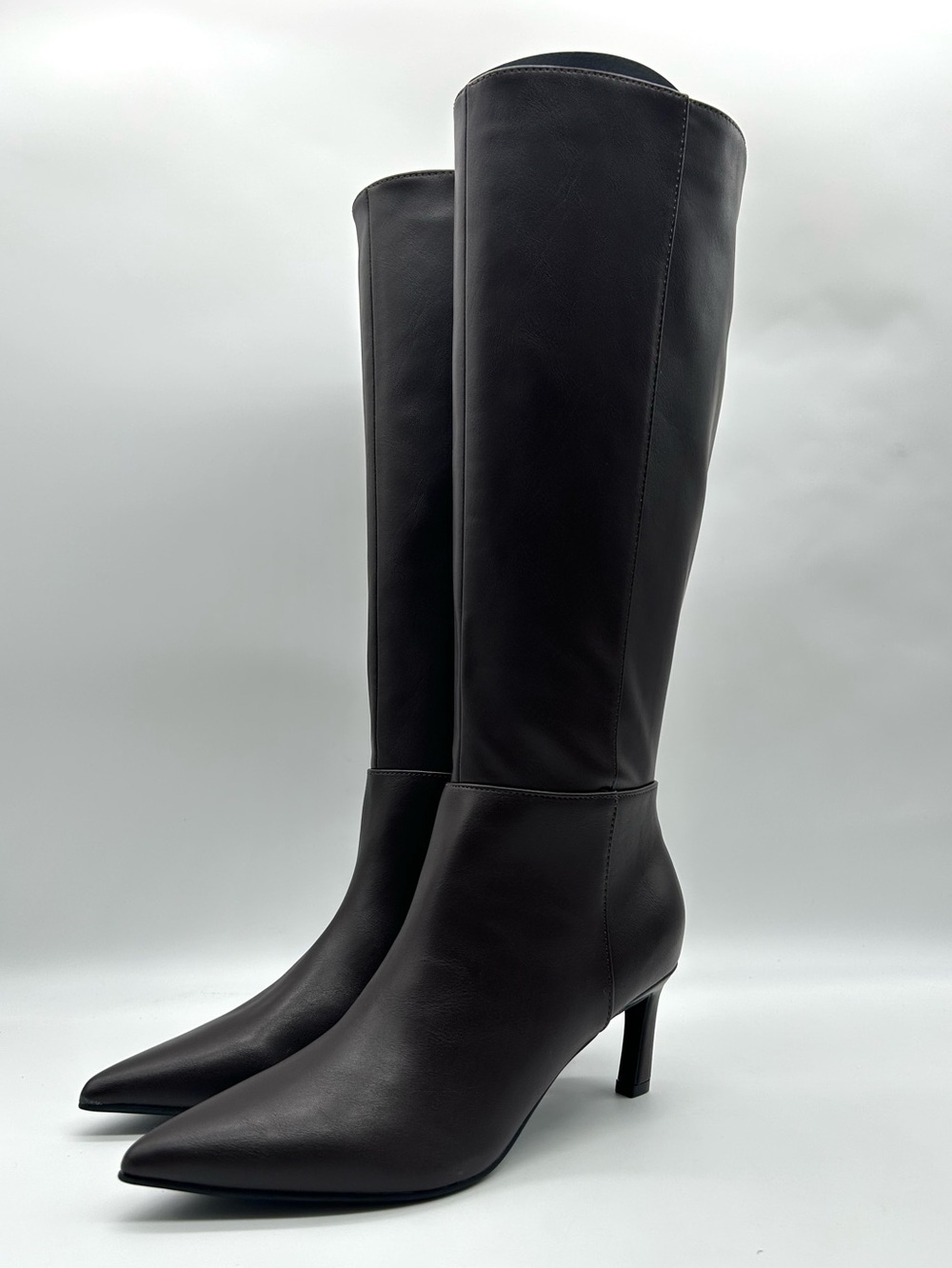 UNISA Lilane-J Tall Brown Boots Size 8 Medium Knee High Pointed Toe Dress Boots - Picture 5 of 13